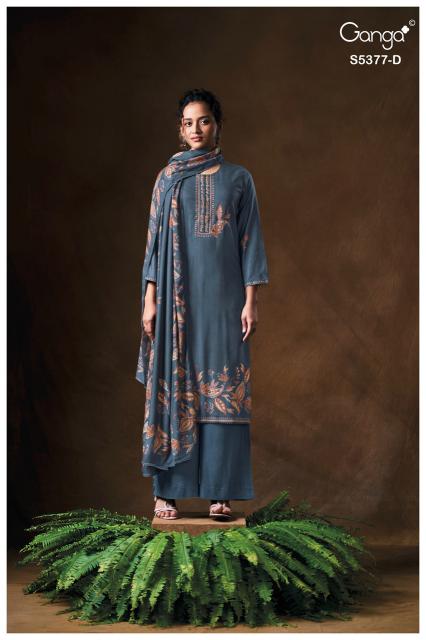 Ganga eloisna 5377 dress materials wholesalers in ahmadabad